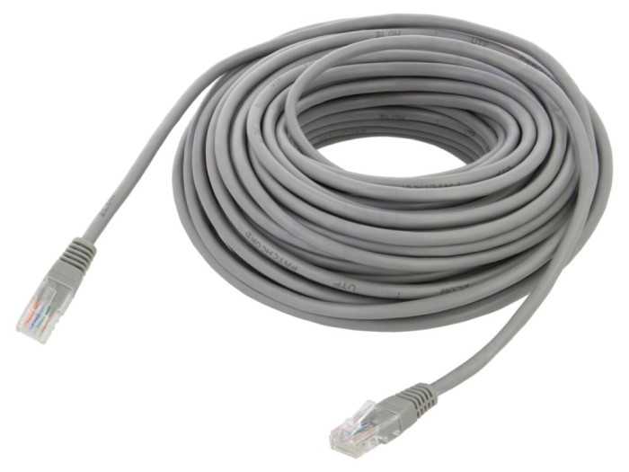 Cablu patch cord U/UTP Cat5e, gri, 20m