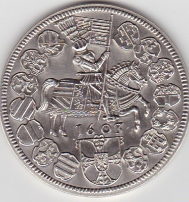 Thaler Taler 1603 Rebatere Restrike 1975 foto
