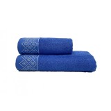 Set 2 Prosoape Dante Blue 50x100 si 70x140 cm (Bumbac 100%)
