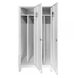 Vestiar metalic Premium compartimentat cu picioare si 2 usi, 800x500x1920 mm (LxlxH), Neasamblat, Plus