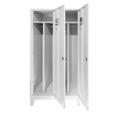 Vestiar Compartimentat Premium metalic cu picioare si 2 usi, 800x500x1920 mm (LxlxH), Asamblat, Plus