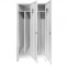 Vestiar metalic Premium compartimentat cu picioare si 2 usi, 800x500x1920 mm (LxlxH), Neasamblat, Plus