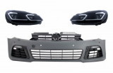Bara Fata cu Faruri LED Semnalizare Secventiala VW Golf VI 6 MK6 (2008-2013) R20 Look Cu PDC Performance AutoTuning, KITT