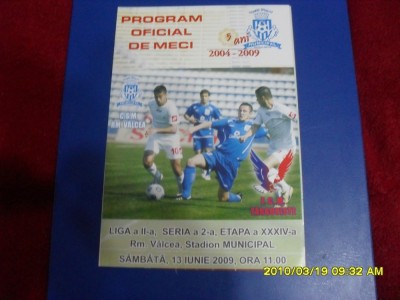 program CSM RM. Valcea - FCM Targoviste foto