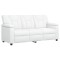 Set de canapea 2 pcs Alb Piele artificiala - 4