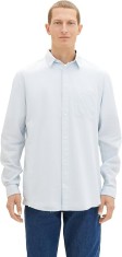 Camasa cu maneca lunga Oxford pentru barbati TOM TAILOR, alb cu dungi, XL - OUTLET