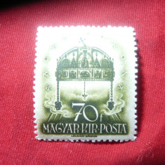 Timbru Ungaria 1938 - Coroana Sfanta , val. 70f