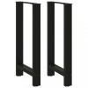 VidaXL Picioare masă de bar, negre, 2 buc., 40x(90-91) cm, oțel 4013324