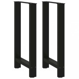 VidaXL Picioare masă de bar, 2 buc., negru, 50x(90-91) cm, oțel 4013328