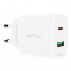 Încărcător De Perete Acefast USB Tip C / USB 20W, PPS, PD, QC 3.0, AFC, FCP Alb (A25 Alb) A25 WHITE