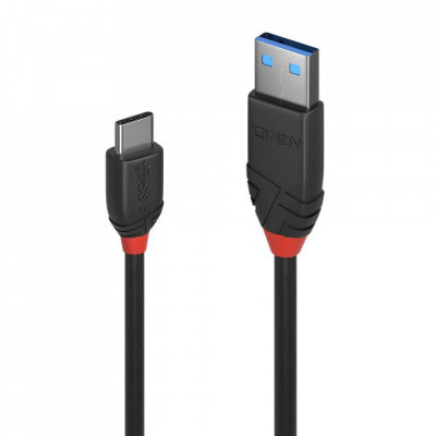 Cablu Lindy 0.5m USB 3.2 Type A to C Bla foto