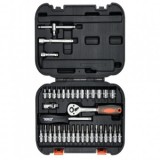 Trusa tubulare 1/4&quot; , biti si clichet, 38 piese