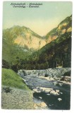 1216 - Baile HERCULANE, river Cerna, Romania - old postcard - unused, Necirculata, Printata