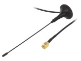 Antenă RF 3dBi magnet 50&Omega; 470-862MHz &Oslash;29,4mm RG174