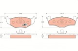 TRW GDB1218 COTEC set placute frana,frana disc