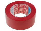 Bandă Autoadezivă de Marcare Roșie 33m x 50mm, Tesa