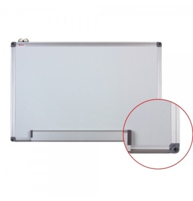 Tabla alba magnetica cu rama din aluminiu, 120 x 180 cm, Optima foto