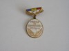 QW9 L 24 - Insigna - tematica comunism - Fruntas in gospodarirea comunei an 1971, Romania de la 1950