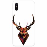 Husa silicon pentru Xiaomi Mi 8 Pro, Geometric Tibetan Antelope