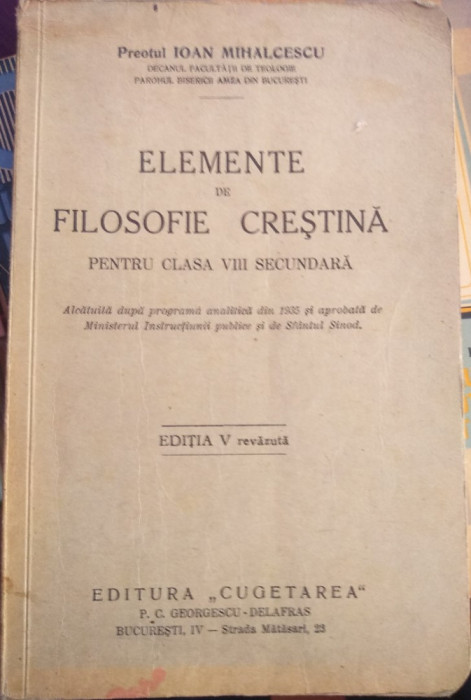 Elemente de filosofie creștină