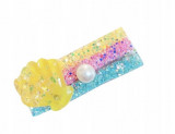 Roz pastel roz Glitter Pearl Pearl Shell Clip