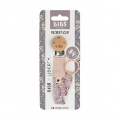 Lantisor clip Bibs x Liberty pentru suzeta Eloise Blush