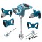 Agitator electric fara fir, ded7054 dedra sas+all 18v, agitator de 100 mm, control al vitezei, m14