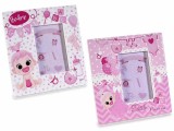 Set 2 rame foto masa ceramica alba roz Baby cm 12 x 12,5 H, 5 x 7,5 H