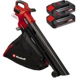 Einhell VENTURRO 18/210 PXC + Twinpack CB - Suflanta de gradina 180 m3/h + Set 2 acumulatori Li-Ion 18 V 2.5 Ah