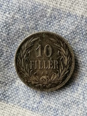 MONEDA-10 FILLER 1894 - UNGARIA foto