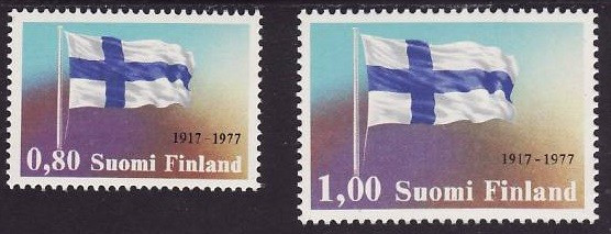 Finlanda 1977 - Steag 2v.neuzat,perfecta stare(z)