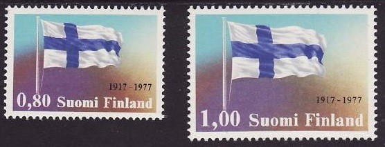 Finlanda 1977 - Steag 2v.neuzat,perfecta stare(z)