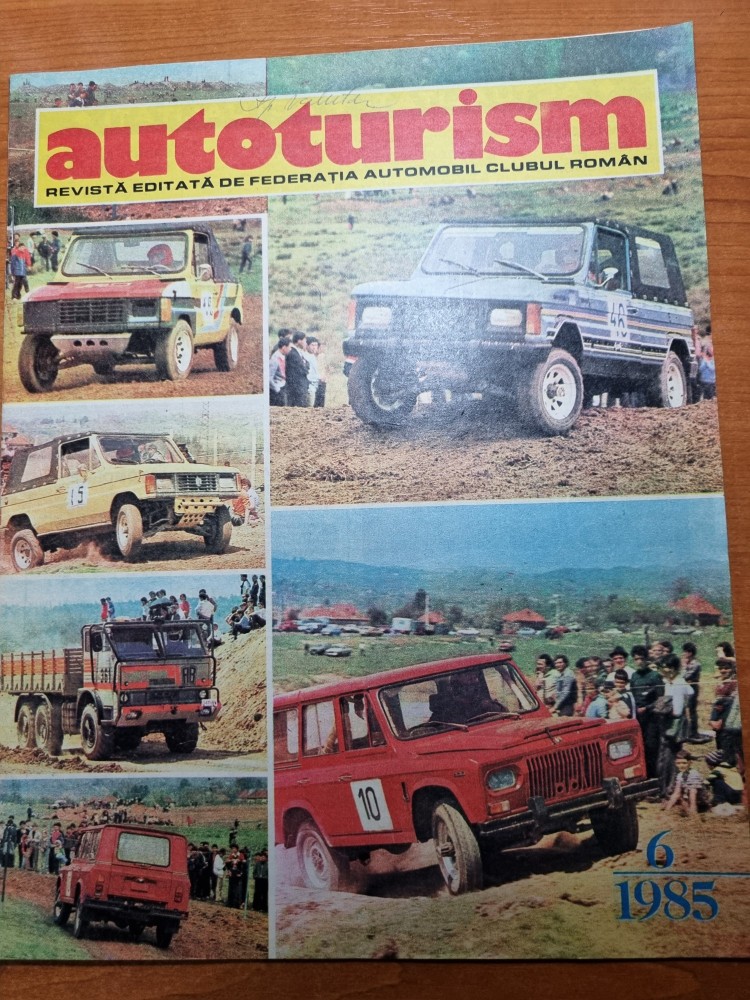 revista autoturism iunie 1985art. mobra hoinar,dacia 1300 arhiva