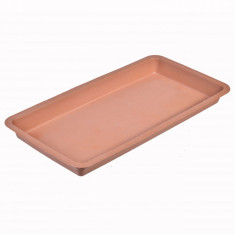 Farfurie jardiniera, 32.2&amp;amp;#215;16,7&amp;amp;#215;3 cm, plastic,culoare teracota foto