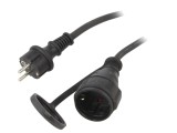 Prelungitor Alimentare 25m Negru 10A