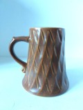 Halba bere, cana mare ceramica, 14cm inaltime, stantata MR