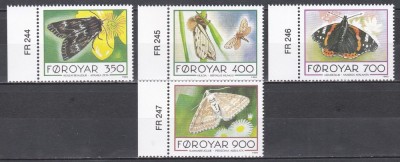 Feroe 1993 - Fluturi feroezi, MNH foto