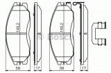 Set placute frana,frana disc SSANGYONG REXTON W (2012 - 2016) BOSCH 0 986 494 650