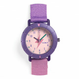 Ceas de mana pentru copii model Purple Flash, Djeco