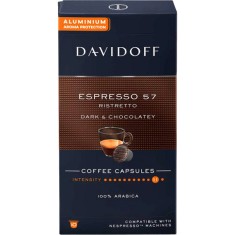 Davidoff 57 Espresso Ristretto Capsule Nespresso, 10 buc