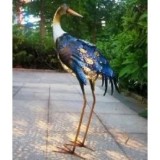 Decoratiune de Gradina cu Lampa solara, Flippy, Model Pasare, Iluminare Led si Incarcare Solara, 57 x 32 x 17 cm, pentru Exterior, Multicolor