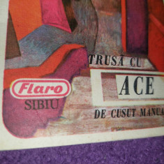 TRUSA CU ACE DE CUSUT MANUAL FLARO SIBIU 1976,Trusa ace de cusut per.Comunista