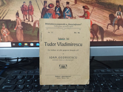 Istoria lui Tudor Vladimirescu, Ioan Georgescu, Sibiu, martie 1921, 038 foto