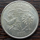 (M2279) MONEDA SUA - QUARTER DOLLAR 2000, LIT. P - SOUTH CAROLINA, America de Nord