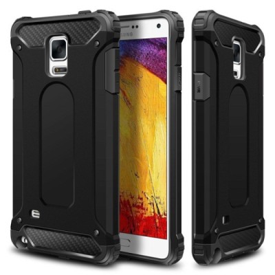 Husa pentru Samsung Galaxy Note 4 N910 - Techsuit Hybrid Armor - Black foto