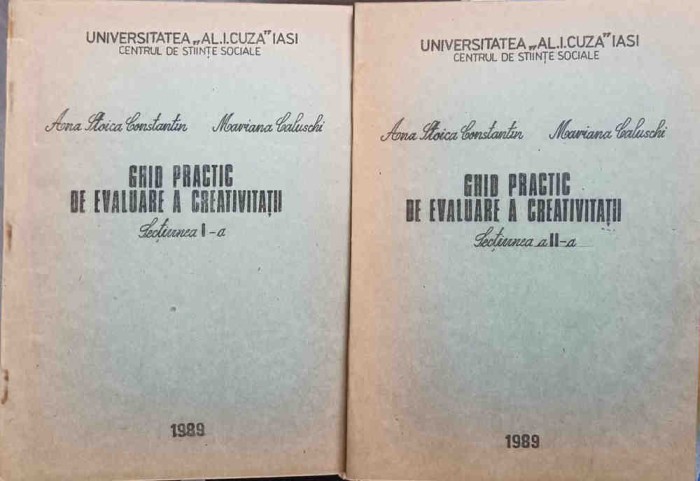 GHID PRACTIC DE EVALUARE A CREATIVITATII VOL.1-2-ANA STOICA CONSTANTIN, MARIANA CALUSCHI-246240
