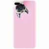 Husa silicon pentru Apple Iphone 8 Plus, Dog And Pink