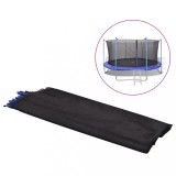 Plasa Siguranta Trambulina Rotunda 3.66m Neagra vidaXL, Inalta, Protectie Copii, Fermoar &amp; Catarama