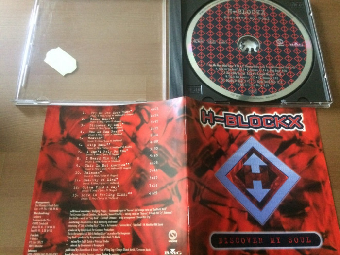 h-blockx discover my soul 1996 album cd disc muzica rock nu metal mapa vg+