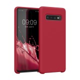 Husa pentru Samsung Galaxy S10, Silicon, Rosu, 47732.208, Carcasa, Kwmobile